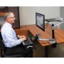 Ergotron LX Series LX HD Sit-Stand 116,8 cm (46") Scrivania Alluminio (45-384-026)