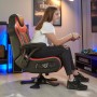 X Rocker 2020014 sedia per videogioco Sedia da gioco per console Sedia tappezzata Nero, Rosso