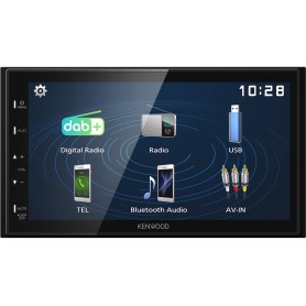 Kenwood Electronics DMX129DAB Ricevitore multimediale per auto Nero 64 W Bluetooth