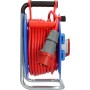 Brennenstuhl 1182770010 prolunghe e multiple 25 m 3 presa(e) AC Esterno Nero, Blu, Grigio, Rosso
