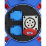 Brennenstuhl 1182770010 prolunghe e multiple 25 m 3 presa(e) AC Esterno Nero, Blu, Grigio, Rosso