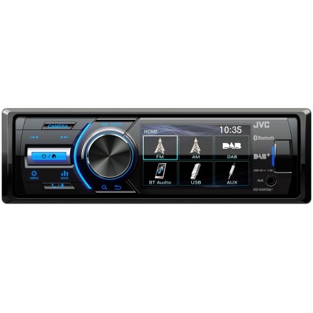 JVC KD-X561DBT Ricevitore multimediale per auto Nero, Blu 180 W Bluetooth (KDX561DBT)
