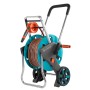 Gardena 18517-20 avvolgitubo da giardino Carrello avvolgitubo Manuale Nero, Blu, Acciaio inox