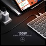 Axagon HMC-KB-US replicatore di porte e docking station per laptop Cablato USB 3.2 Gen 1 (3.1 Gen 1) Type-C Grigio