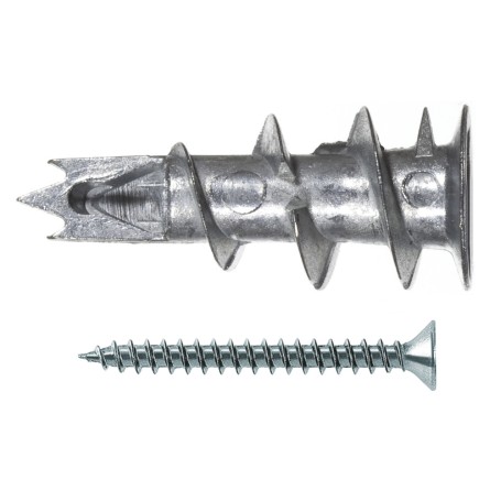 Gipskartondbel Metall GKM 12 (silber, 100 Stck, mit Schraube) (40432)