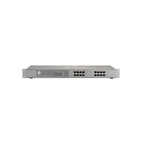 LevelOne FEP-1612W120 switch di rete Fast Ethernet (10/100) Supporto Power over Ethernet (PoE) Grigio (FEP-1612W120)