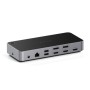 Satechi Triple 4K Display Cablato Dock Nero, Argento (ST-D4KTM-EU)