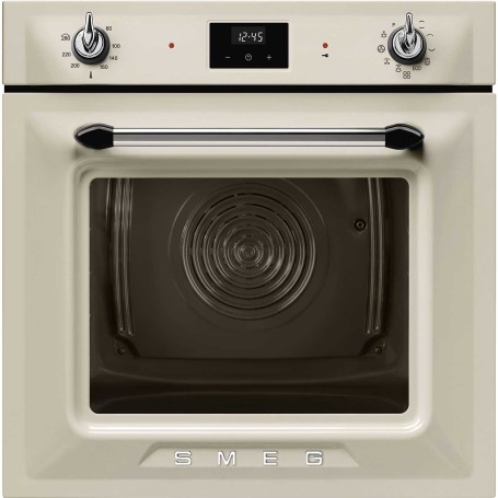 SMEG SOP6900TP Forno linea Victoria, crema, manopola di comando, circa 60 x 60 cm