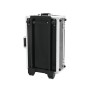 Roadinger 30122087 custodia per attrezzatura audio Registrazioni Custodia trolley Legno compensato Nero, Argento