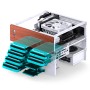 Jonsbo N4 WHITE computer case Micro Tower Bianco