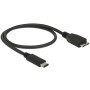 DeLOCK 0.5m USB3.1 C - MicroUSB3.1 B cavo USB 0,5 m USB 3.2 Gen 2 (3.1 Gen 2) USB C Micro-USB B Nero (83676)