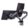 Thermaltake GEA-MSR-DMSBLK-01 Supporti a parete per TV 88,9 cm (35") Scrivania Nero, Grigio