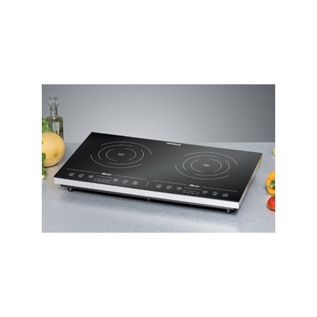 Rommelsbacher CT 3410/IN piano cottura Nero, Bianco Superficie piana Piano cottura a induzione 2 Fornello(i) (CT 3410/IN)