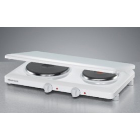 Rommelsbacher THL 3097/A piano cottura Bianco Superficie piana Piastra sigillata 2 Fornello(i) (THL 3097/A)