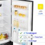 Bomann KG 7353, combinazione frigo/congelatore (acciaio inossidabile (scuro)) (773531)
