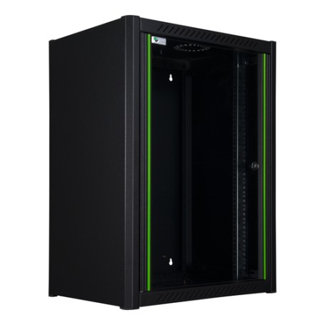 LOGON RWM16U45BL rack 16U Da parete Nero