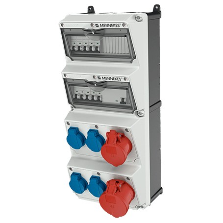 MENNEKES 940007 presa energia Tipo F Blu, Grigio, Rosso, Bianco