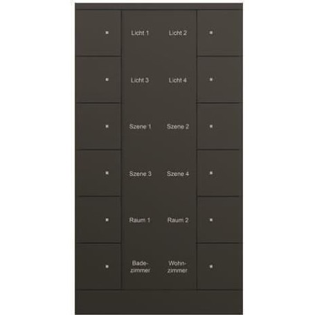 Busch-Jaeger 12f. Bedienelement schwarz, matt SB/U12.0.11-885 (2CKA006330A0076)