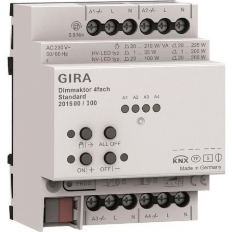 Gira Dimmaktor 4-f. REG KNX Secure 201500 (201500)