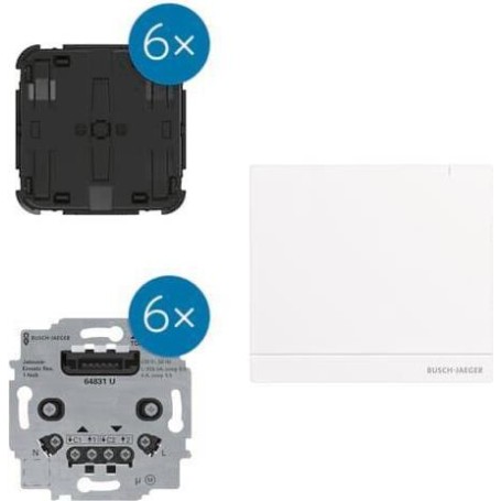 BUSCH JAEGER BJ Starterset Jalousie BA-Set-S.13blind set flex wireless für (2CKA006400A0102)