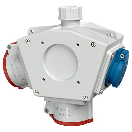 MENNEKES 92916 presa energia CEE 7/3 + Type F Blu, Rosso, Bianco