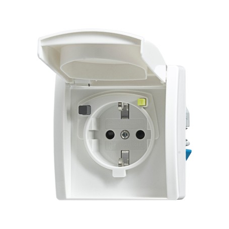 Busch-Jaeger 3120 EUGB-44 presa energia Tipo F Bianco (2CKA003116A0665)