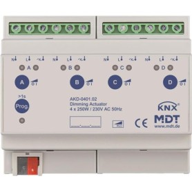 MDT AKD-0401.02 250W, 230VAC mit Wirkleistungsmessung (AKD-0401.02)
