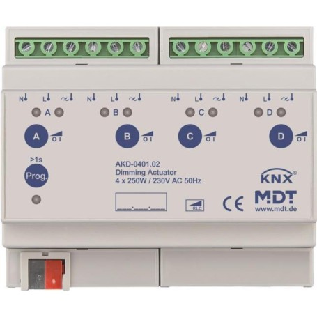 MDT AKD-0401.02 250W, 230VAC mit Wirkleistungsmessung (AKD-0401.02)
