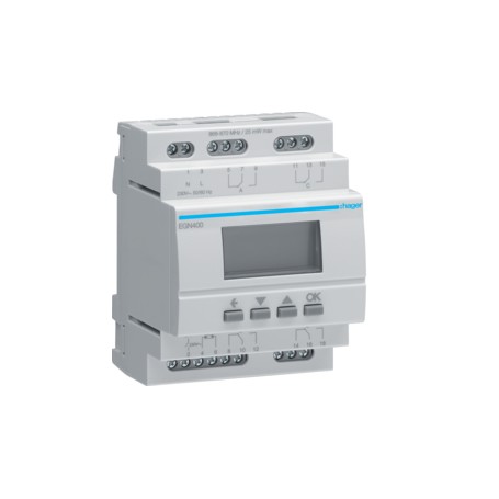 Hager EGN400 interruttore elettrico Interruttore orario Grigio