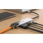 D-Link DUB-M520 replicatore di porte e docking station per laptop Cablato Thunderbolt 3 Alluminio, Nero