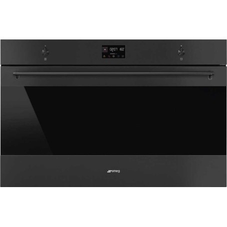 SMEG SFP9302TN Forno XXL , linea di design Classici, nero opaco, manopola di comando, circa 90 x 60 cm