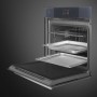 SMEG SO6104S4PG Forno a vapore, design Linea, Grigio Nettuno, touch control, circa 60 x 60 cm