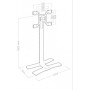 ITB ER039070 Supporto TV a parete 190,5 cm (75") Nero, Metallico (ER39070)