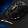 Sharkoon 1337 V2 Tappetino per mouse per gioco da computer Nero (1337 MAT V2 M)