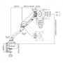Link Accessori LK10034 supporto da tavolo per Tv a schermo piatto 68,6 cm (27") Morsa Nero (LK10034)