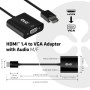 CLUB3D CAC-1302 cavo e adattatore video 0,5 m HDMI tipo A (Standard) VGA (D-Sub) Nero (CAC-1302)