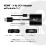 CLUB3D CAC-1302 cavo e adattatore video 0,5 m HDMI tipo A (Standard) VGA (D-Sub) Nero (CAC-1302)