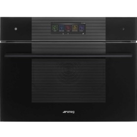 SMEG SO4106WAPB3 Forno con funzione microonde e vapore, design Linea, nero, touch control, nicchia 60 x 45 cm