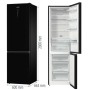 Gorenje NK89C0DBK Combinazione frigo-congelatore, altezza 200 cm, nero