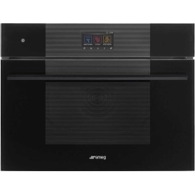 SMEG SO4104M2PB3 Forno con microonde, design Linea, nero, touch control, nicchia 60 x 45 cm