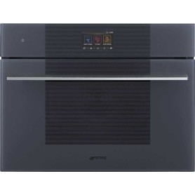 SMEG SO4104M2PG Forno con microonde, Linea design, Grigio Nettuno, touch control, nicchia 60 x 45 cm