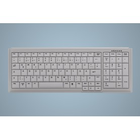 Active Key АК-7000 tastiera USB AZERTY Tedesco Bianco (AK-7000-U-W/GE)