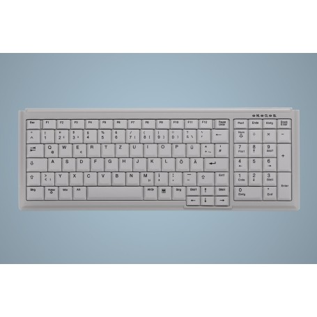 Active Key АК-7000 tastiera USB AZERTY Tedesco Bianco (AK-7000-U-W/GE)