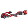 MAN TGA Tieflader mit Manitou Teleskoplader MLT 633 (02774)