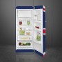 SMEG FAB28RDUJ6 Frigorifero da incasso con congelatore, design anni '50, Union Jack, cerniera a destra