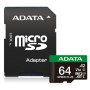 ADATA microSD   64GB Speed Plus UHS-I U3 + Adapter (UD64GUI3V30A2SP-RA1)