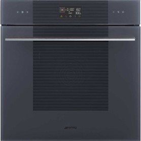 SMEG SO6102M2GF Forno con microonde, design Linea, Grigio Nettuno, touch control, nicchia 60 x 60 cm