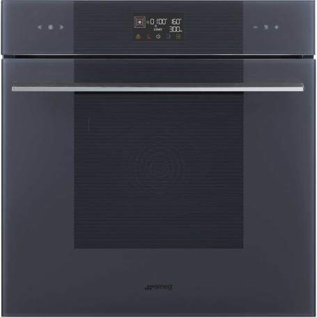SMEG SO6102M2GF Forno con microonde, design Linea, Grigio Nettuno, touch control, nicchia 60 x 60 cm