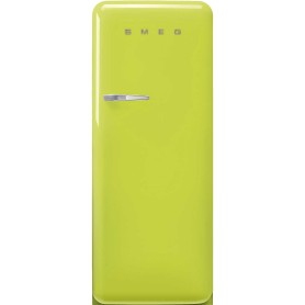 SMEG FAB28RLI6 Frigorifero da libera installazione con congelatore, design stile anni '50, verde lime, cerniera a sinistra