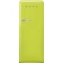SMEG FAB28RLI6 Frigorifero da libera installazione con congelatore, design stile anni '50, verde lime, cerniera a sinistra